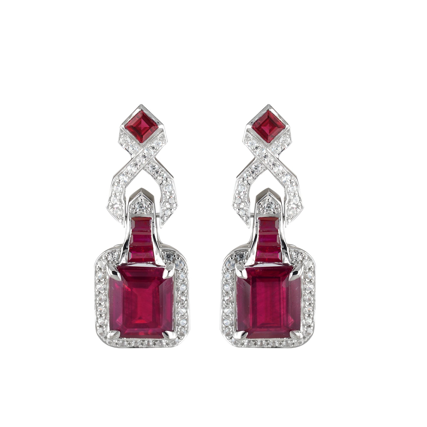 Stand out & Shine - Majestic Ruby Earrings