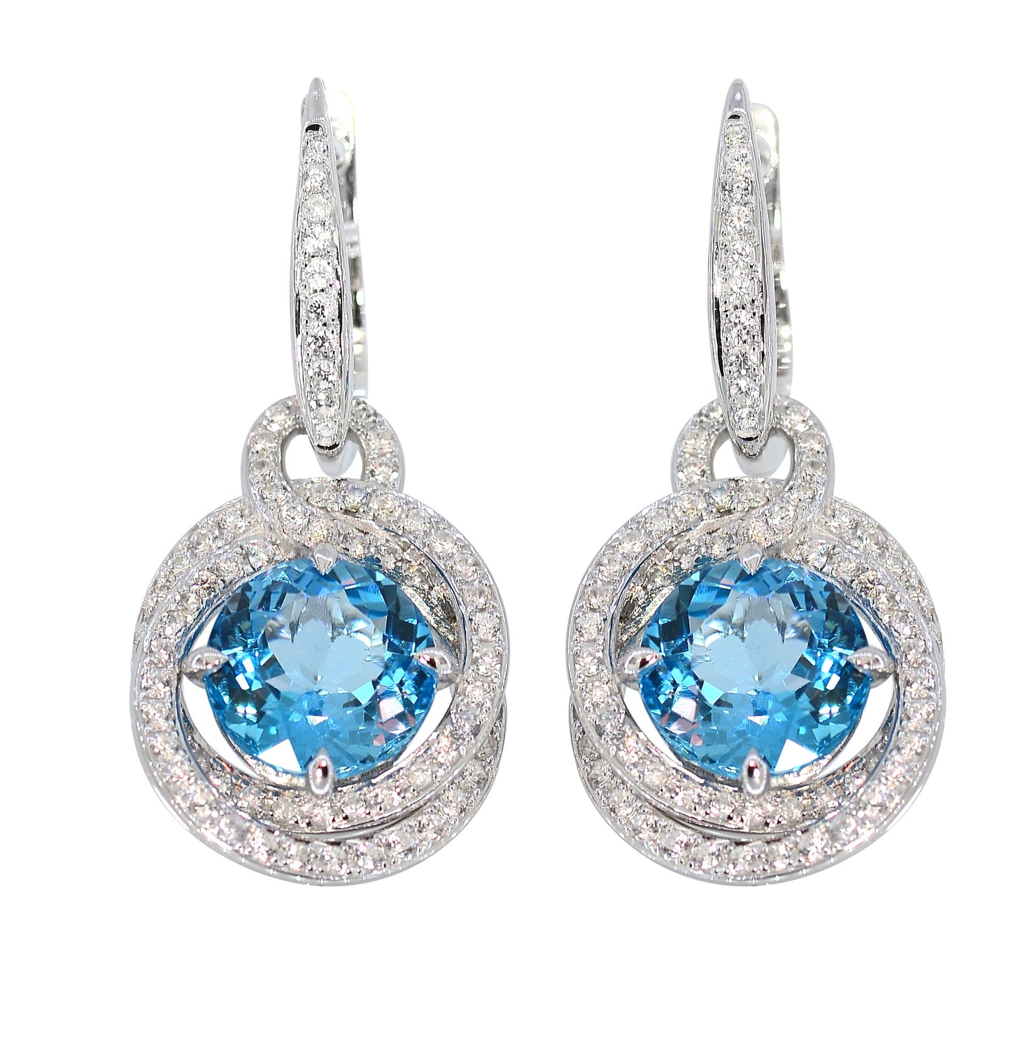 Stand out & Shine - Citrine, Amethyst, Blue Topaz Dangling Earrings