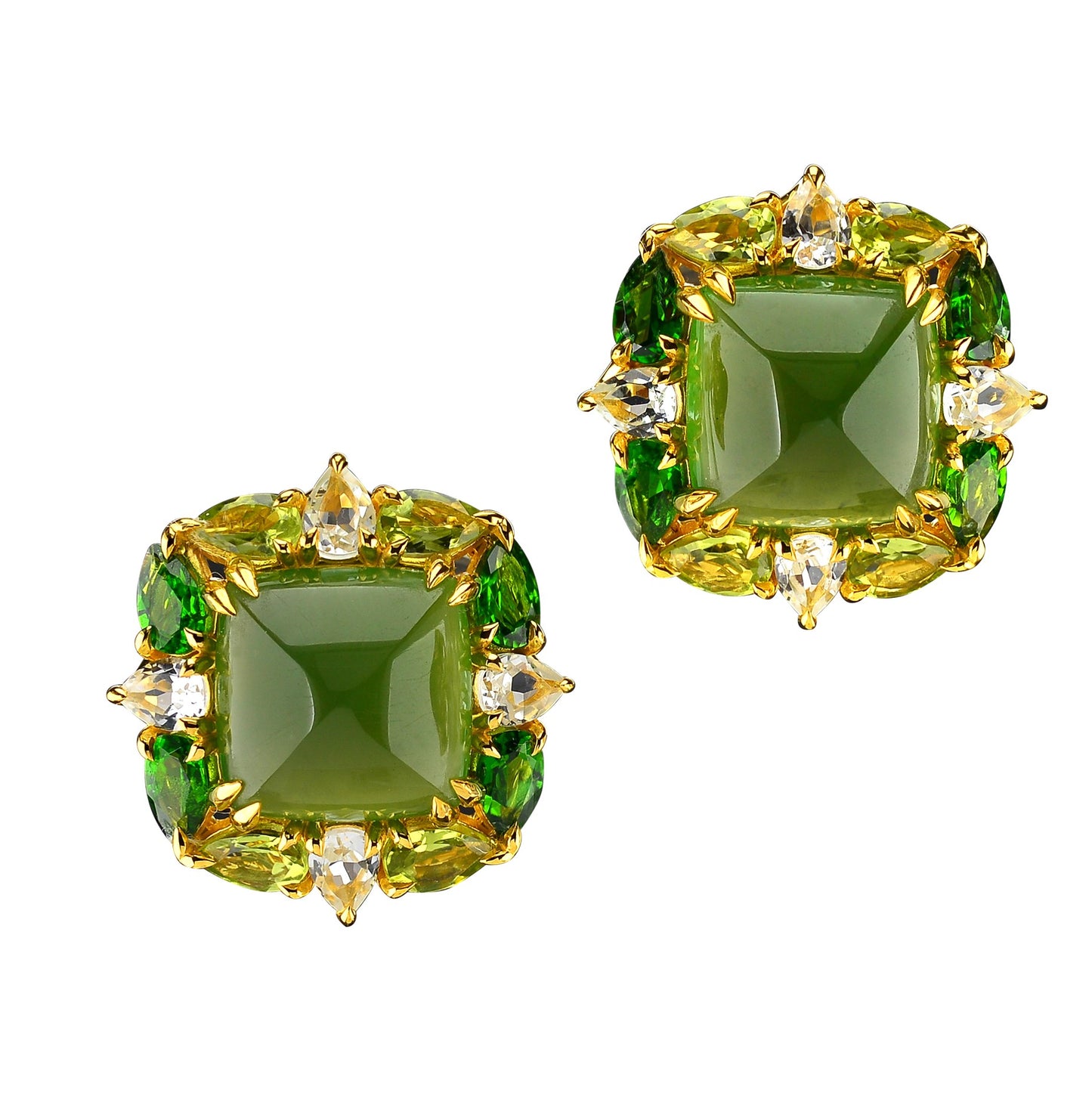 Stand out & Shine - Serpentine Cluster Earrings