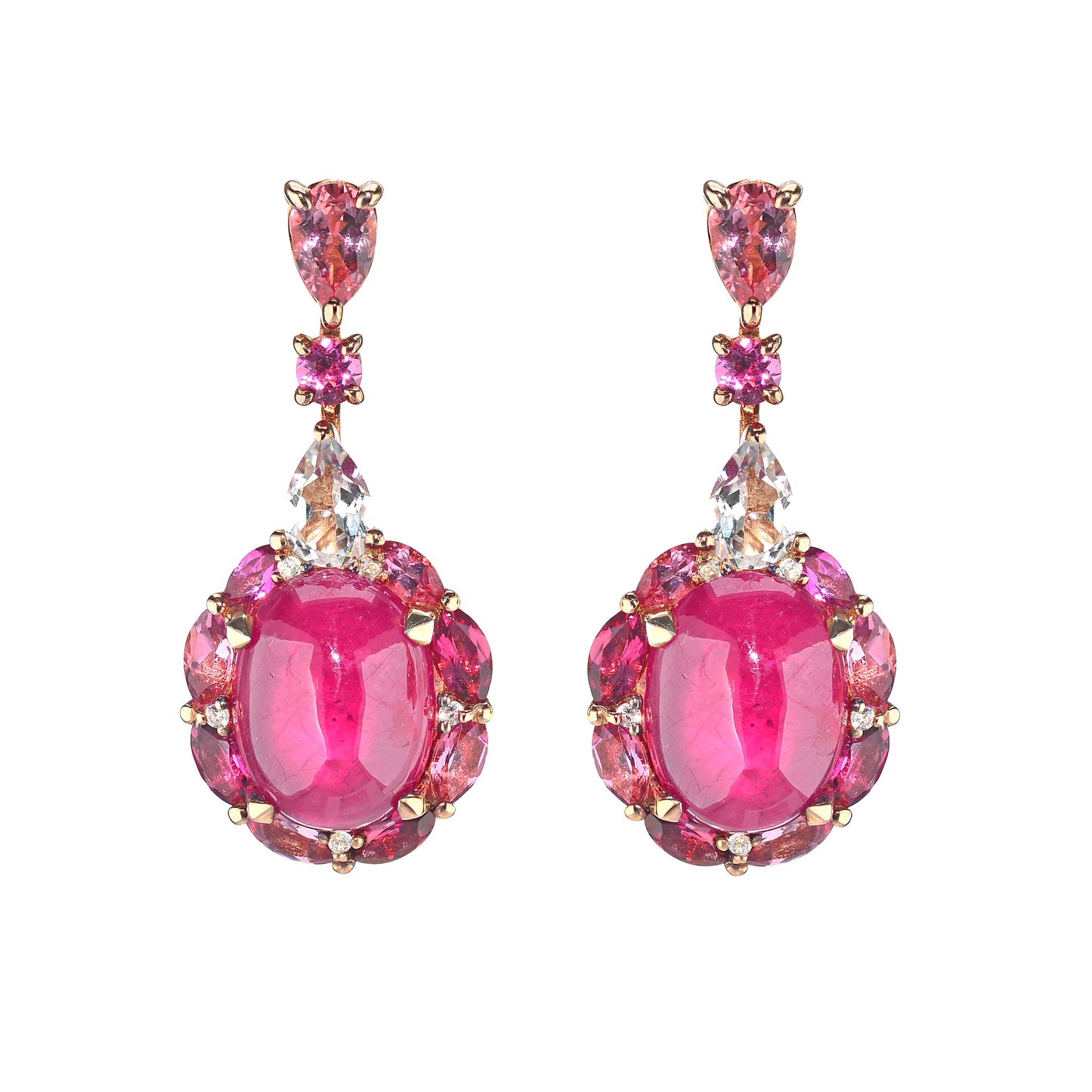 Stand out & Shine - Ruby Dangling Earrings