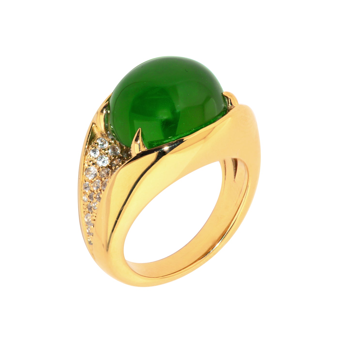 Stand out & Shine - Aquamarine, Ruby & Serpentine Rings
