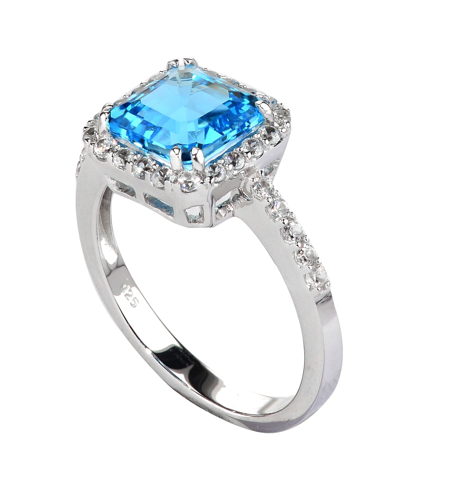 Live in Colors - Cushion Blue Topaz Ring