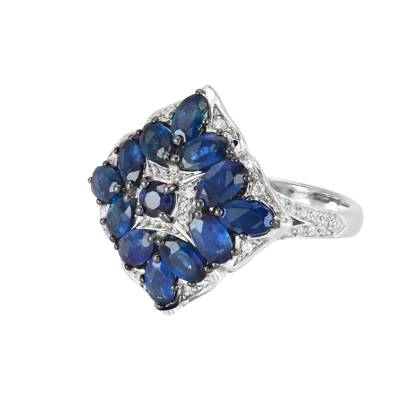 Stand out and Shine - Sapphire Cushion Ring