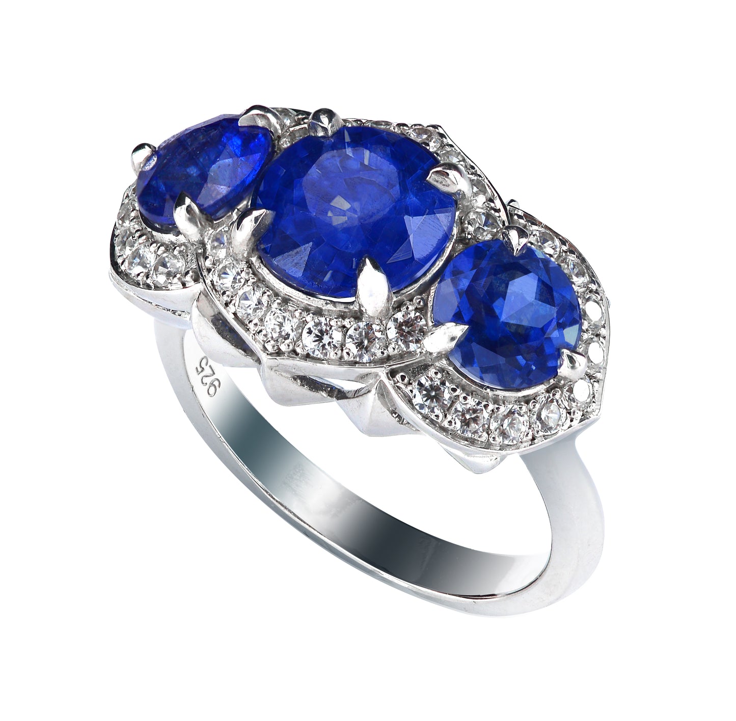 Live in Colors -Triplets Ruby/ Sapphire Ring