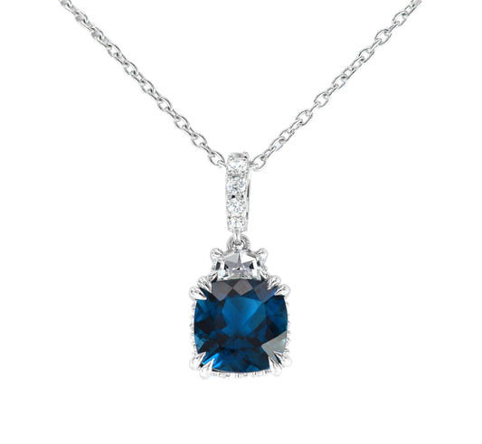 Live in Colors - London Blue Pendant Necklace