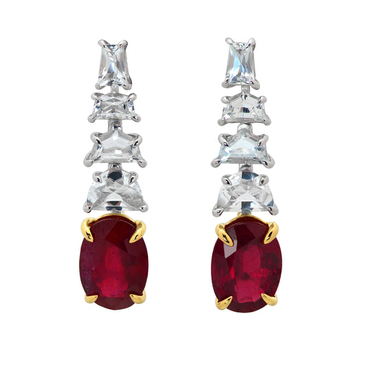 Stand out & Shine - Royal Ruby Earrings