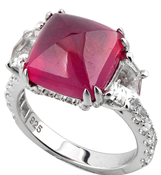 Stand out & Shine - Fancy shaped Ruby ring