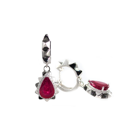 Live in Colors - Ruby Earrings