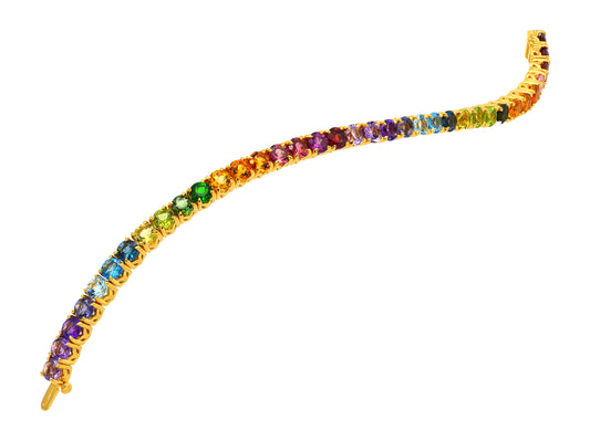 Live in Colors - Rainbow Gemstones Bracelet
