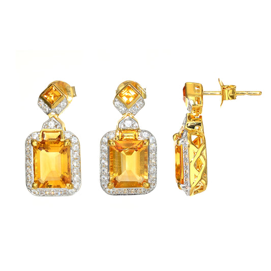 Stand out & Shine - Citrine Earrings