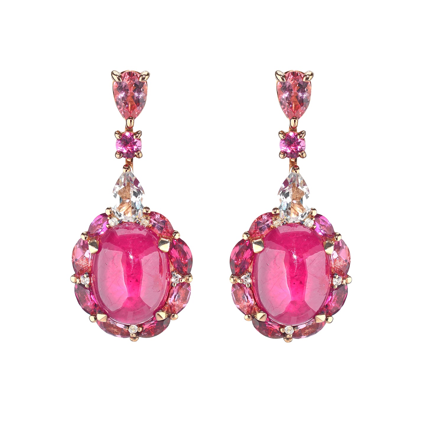 Stand out & Shine - Ruby Dangling Earrings