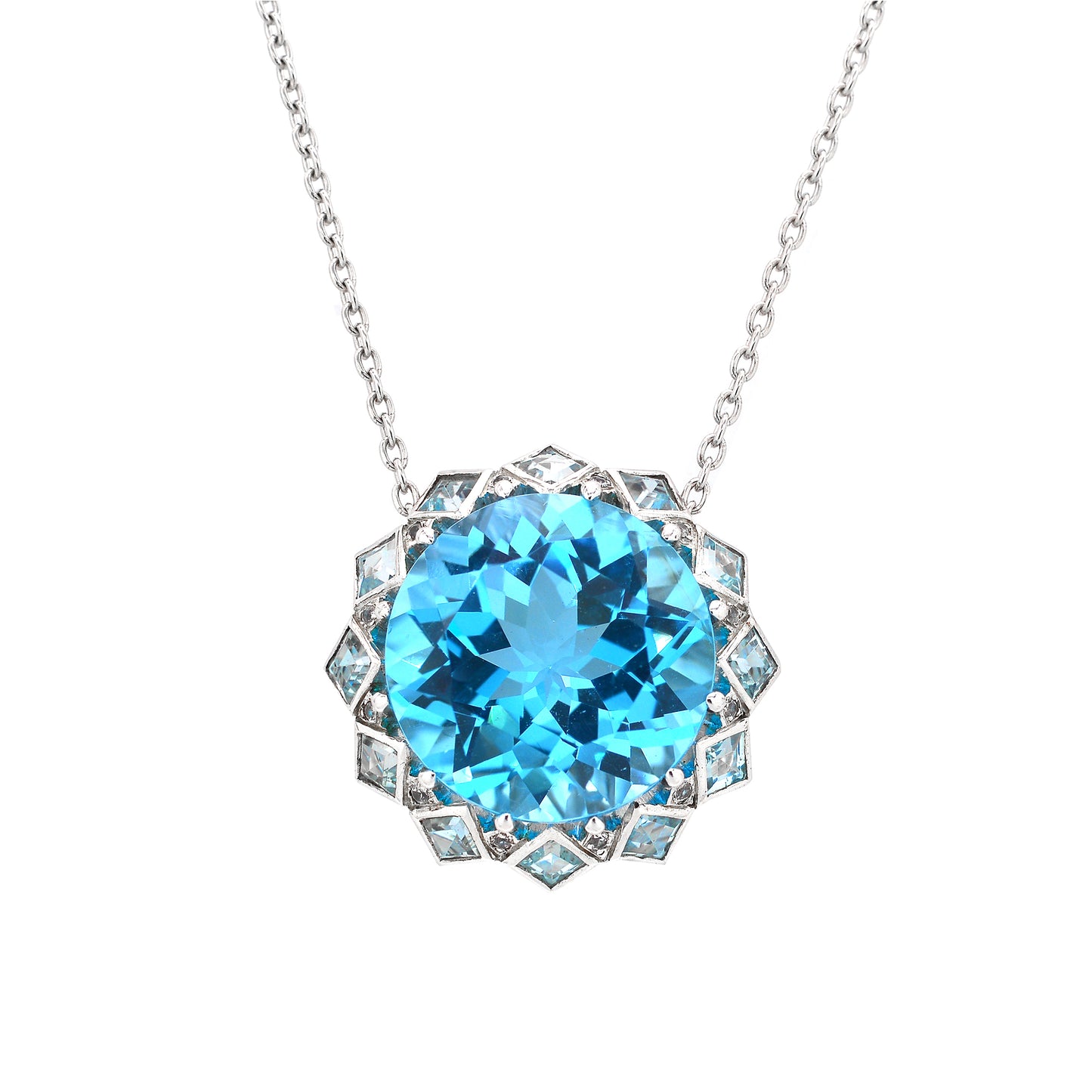 Stand out & Shine - Blue Topaz Necklace