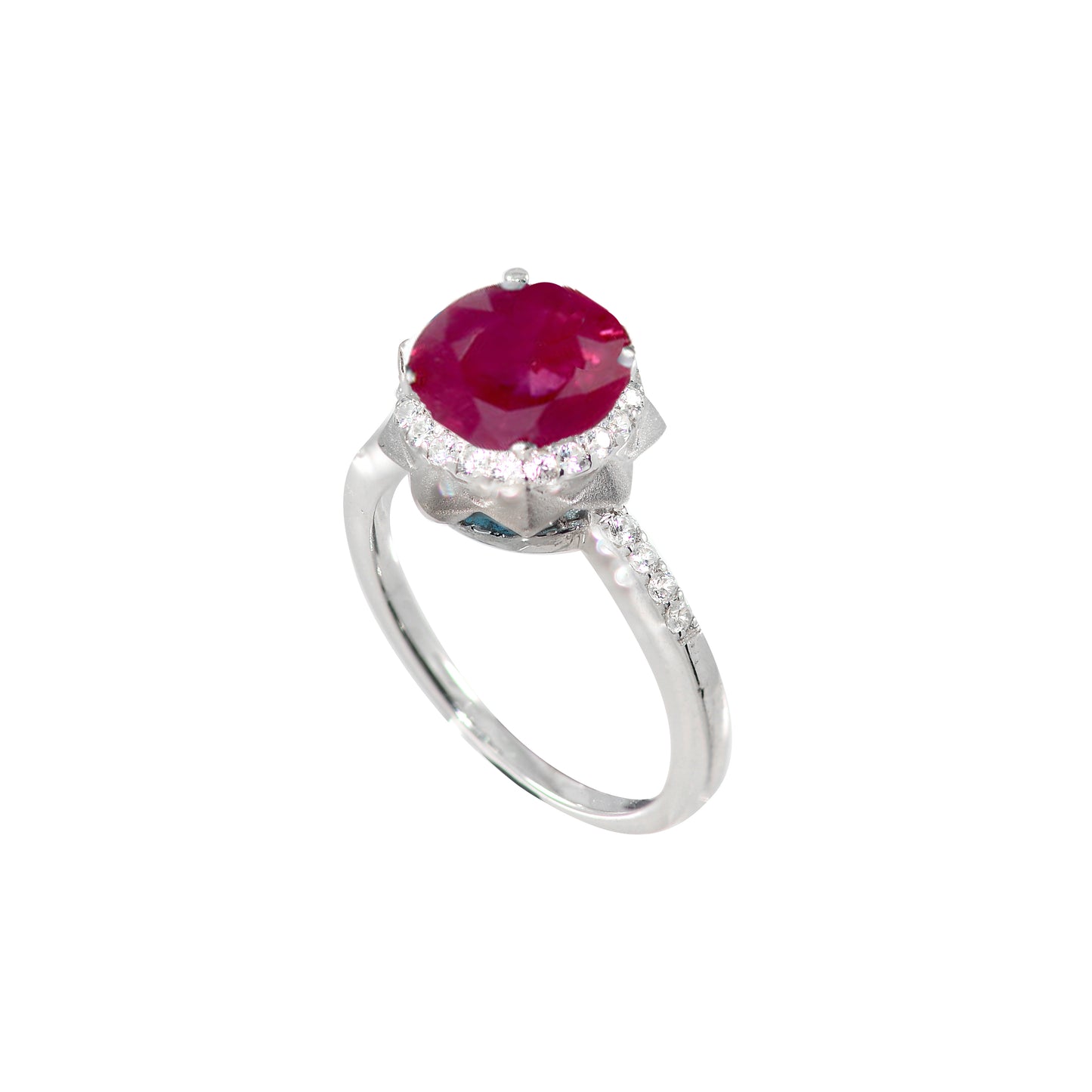 Live in Colors - 8 mm Topaz or Ruby Princess Ring