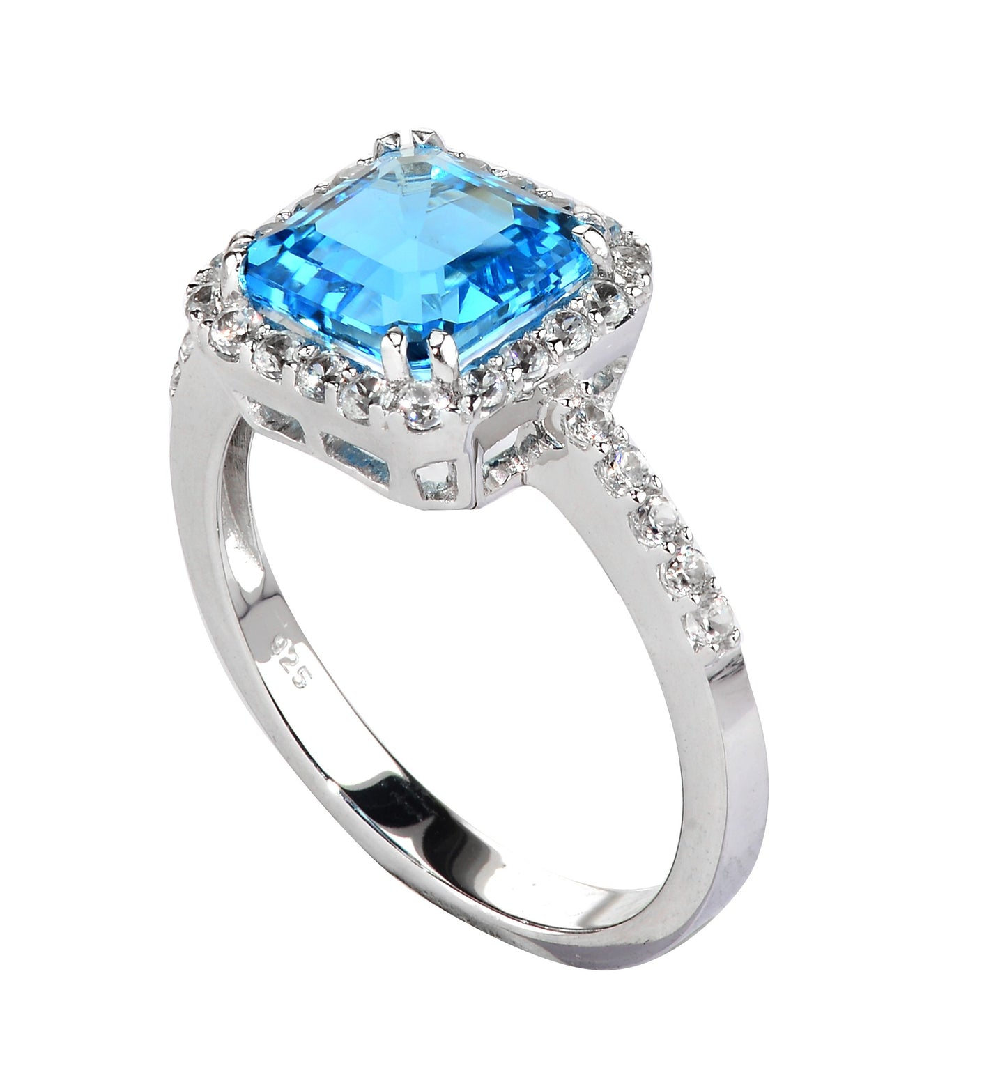 Live in Colors -  Cushion Blue Topaz Ring